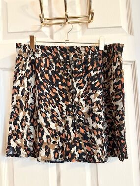 Animal print royalty for me skort